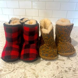 Two Pairs of Ugg Boots - Infant size 2/3